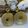 Boucle d'oreilles Sérénité Doré | Juste Elles Boucle D'Oreilles Serenite Dore
