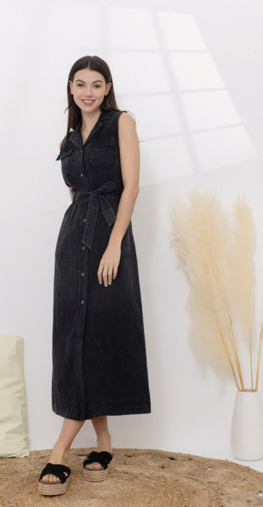 Robe longue Dariana Noir | Juste Elles Robe Longue Dariana Noir