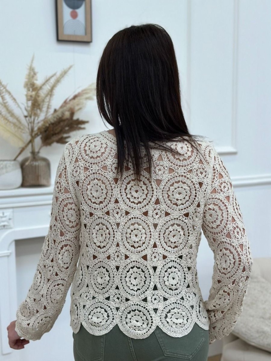 Top Louane Beige | Juste Elles Top Louane Beige