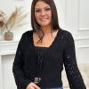Gilet Doriane Noir | Juste Elles Gilet Doriane Noir
