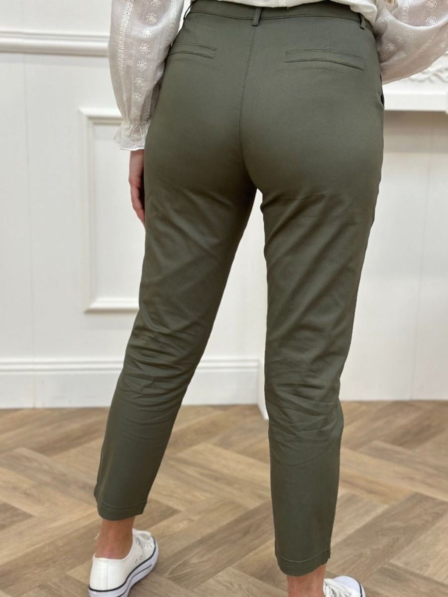 Pantalon Sybille Kaki | Juste Elles Pantalon Sybille Kaki