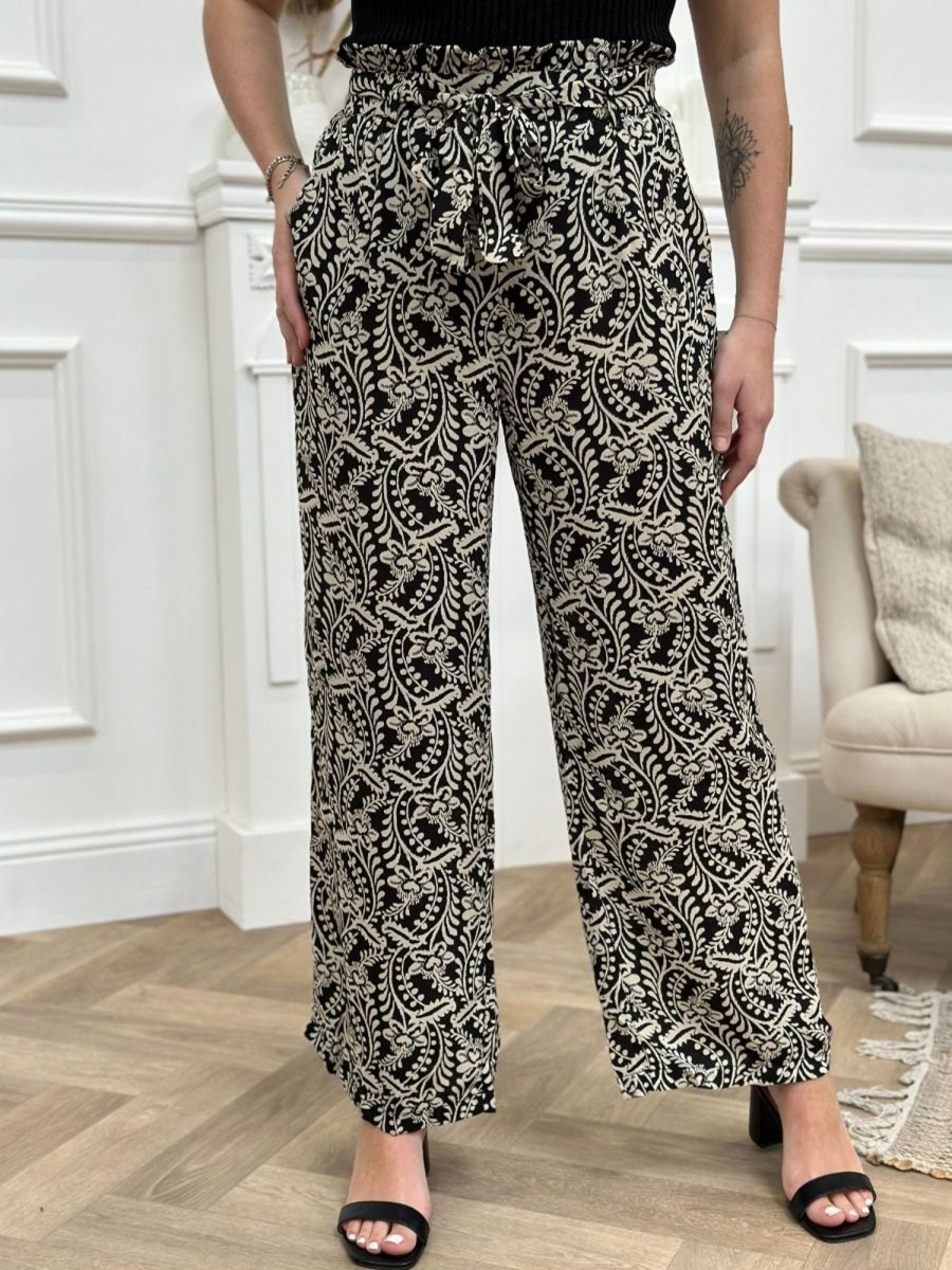 Pantalon Eliana Noir | Juste Elles Pantalon Eliana Noir