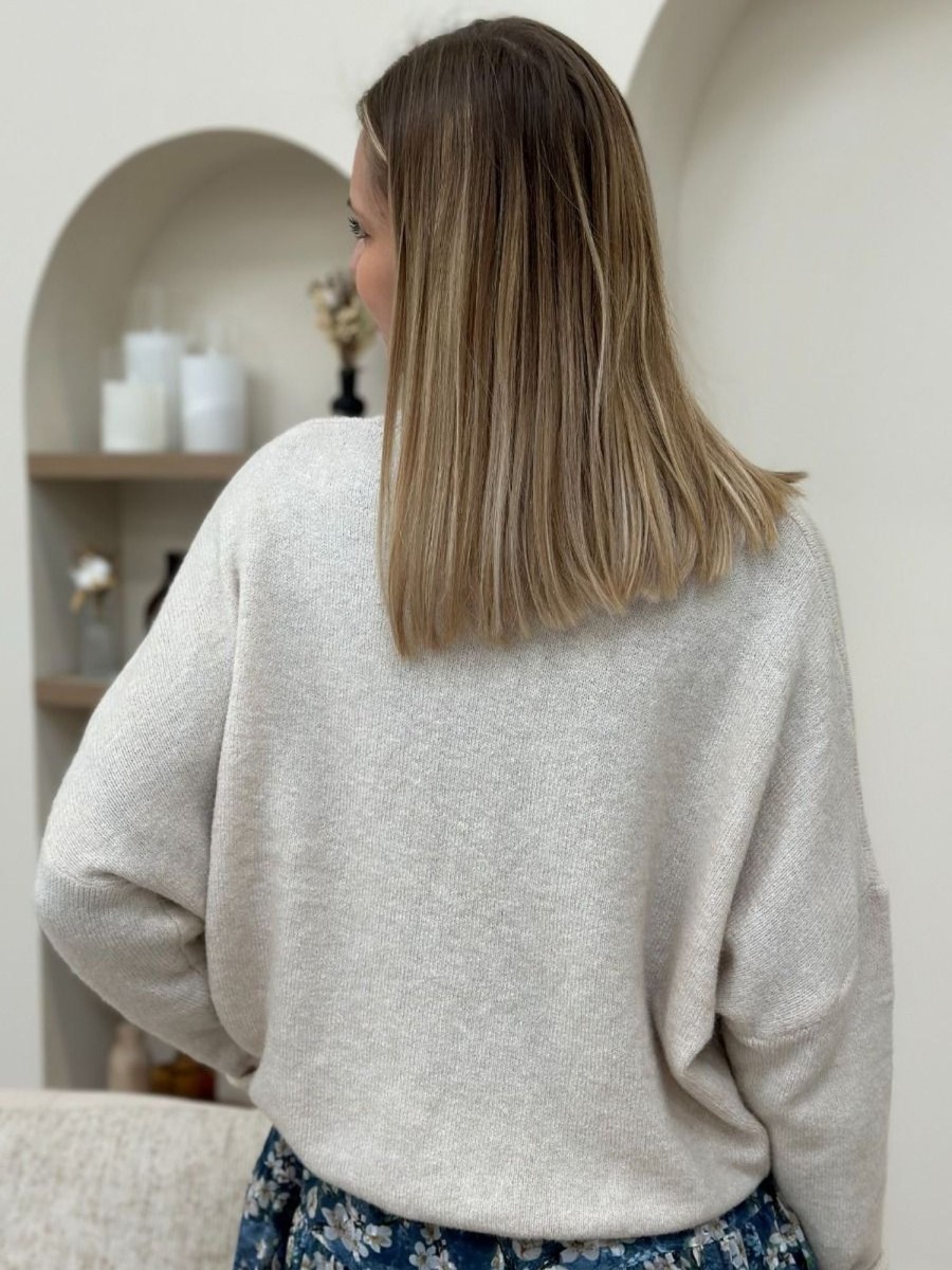 Pull Josephine Beige | Juste Elles Pull Josephine Beige