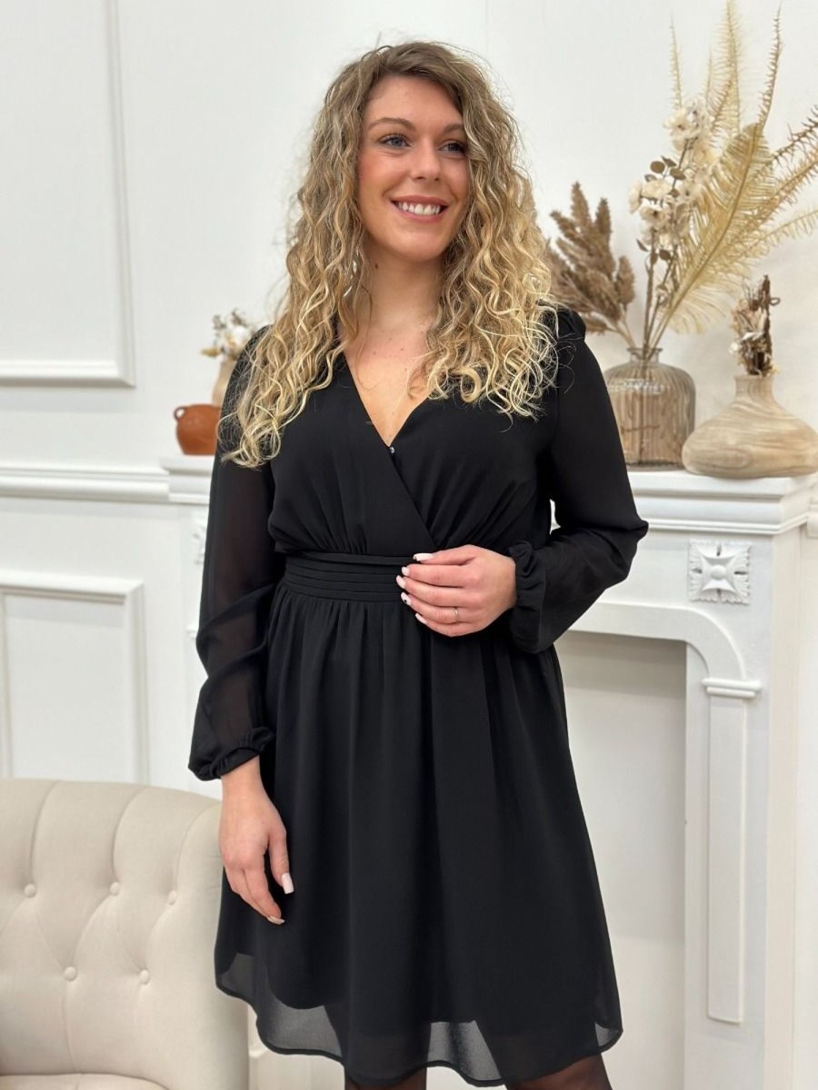 Robe Michelle Noir | Juste Elles Robe Michelle Noir
