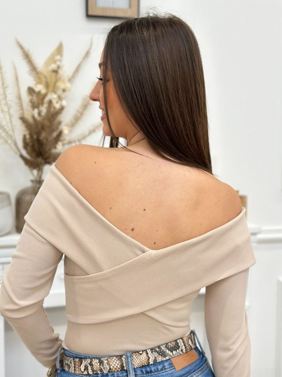 Top Illia Beige | Juste Elles Top Illia Beige