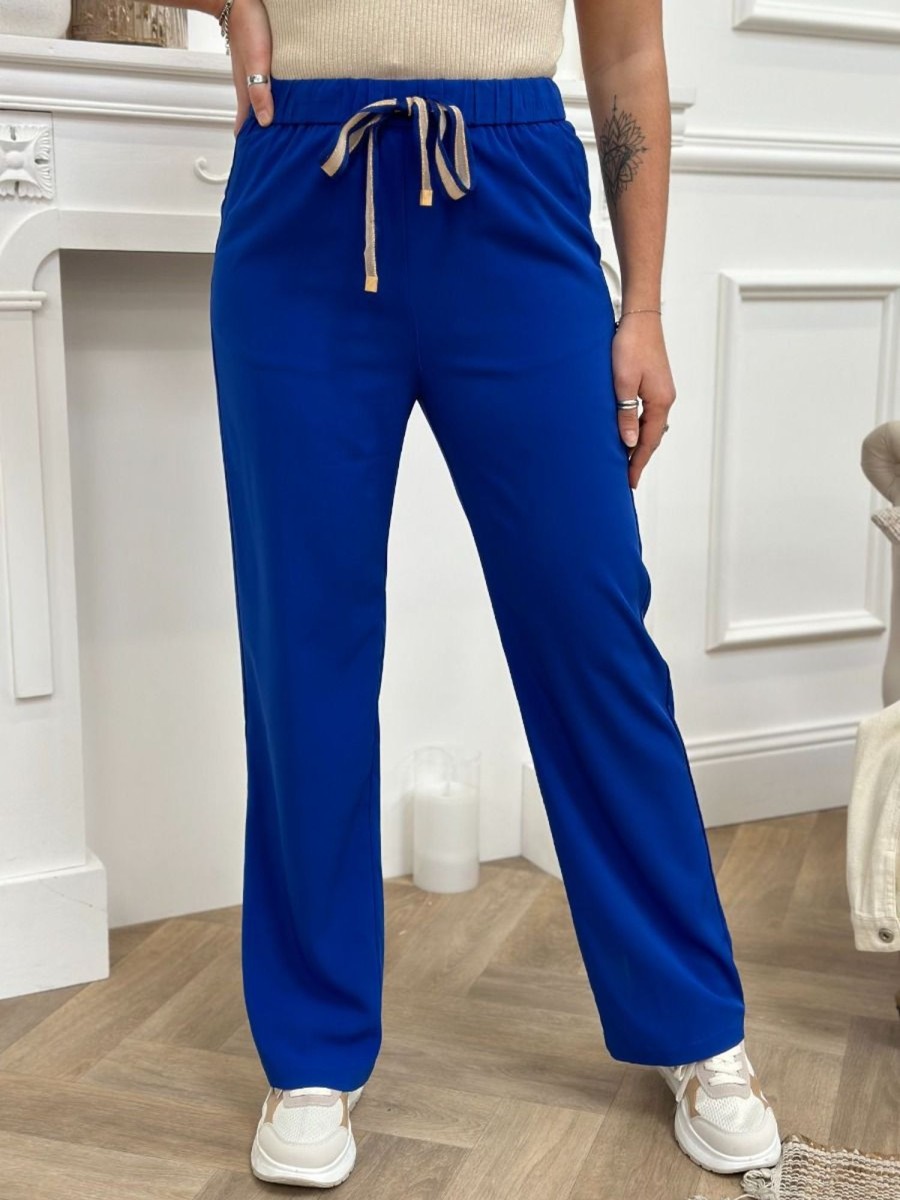Pantalon Naomi Bleu | Juste Elles Pantalon Naomi Bleu