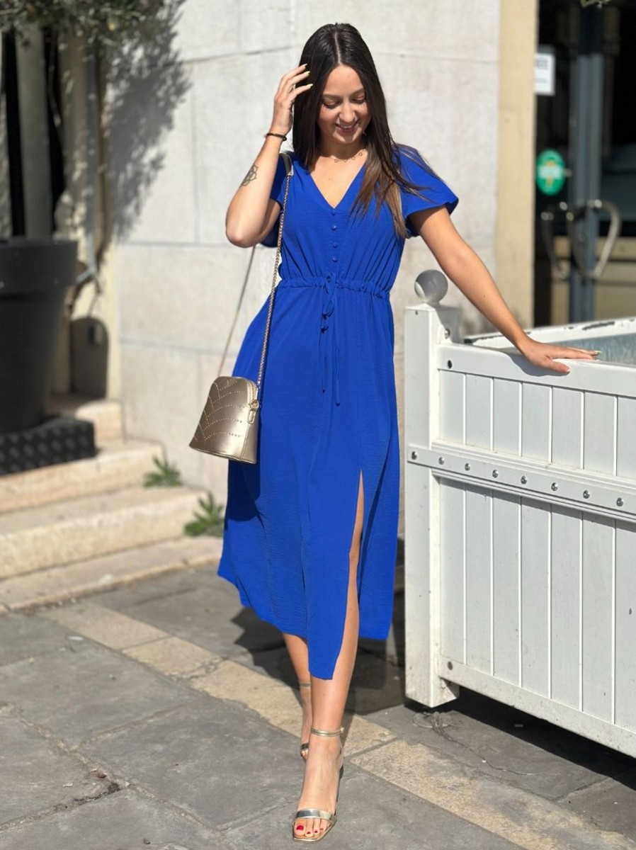 Robe Romy bleue | Juste Elles Robe Romy Bleue | Juste Elles