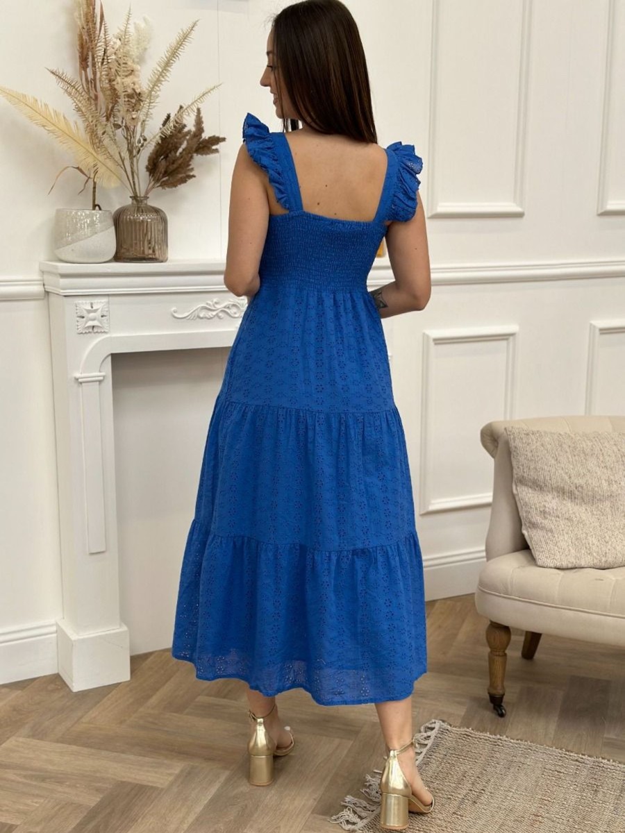 Robe longue Louise Bleu | Juste Elles Robe Longue Louise Bleu