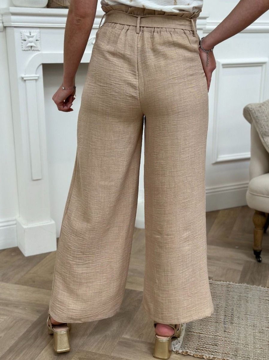 Pantalon Kátia Beige | Juste Elles Pantalon Katia Beige