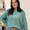 Pull Millie Vert Clair | Juste Elles Pull Millie Vert Clair