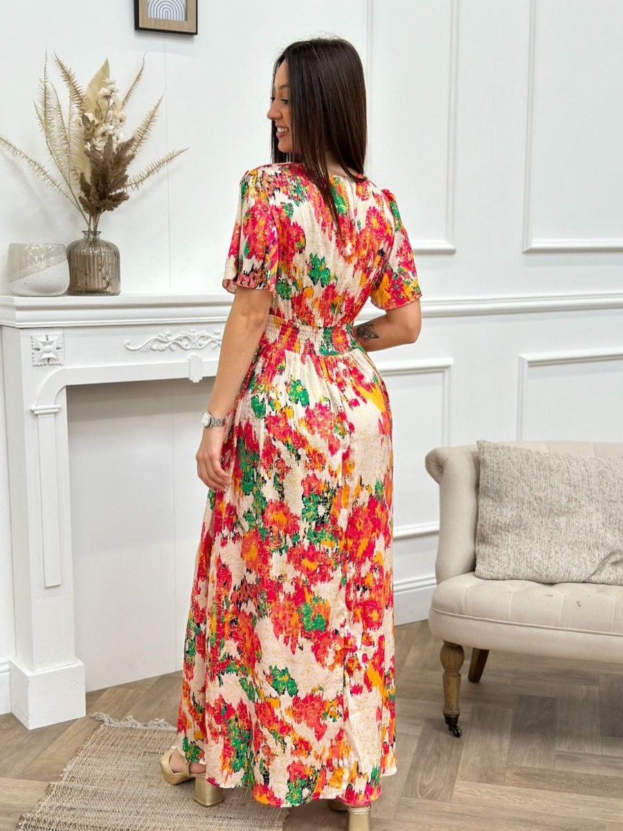 Robe longue Amandine Fuschia | Juste Elles Robe Longue Amandine Fuschia