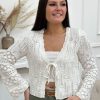 Gilet Doriane Blanc | Juste Elles Gilet Doriane Blanc