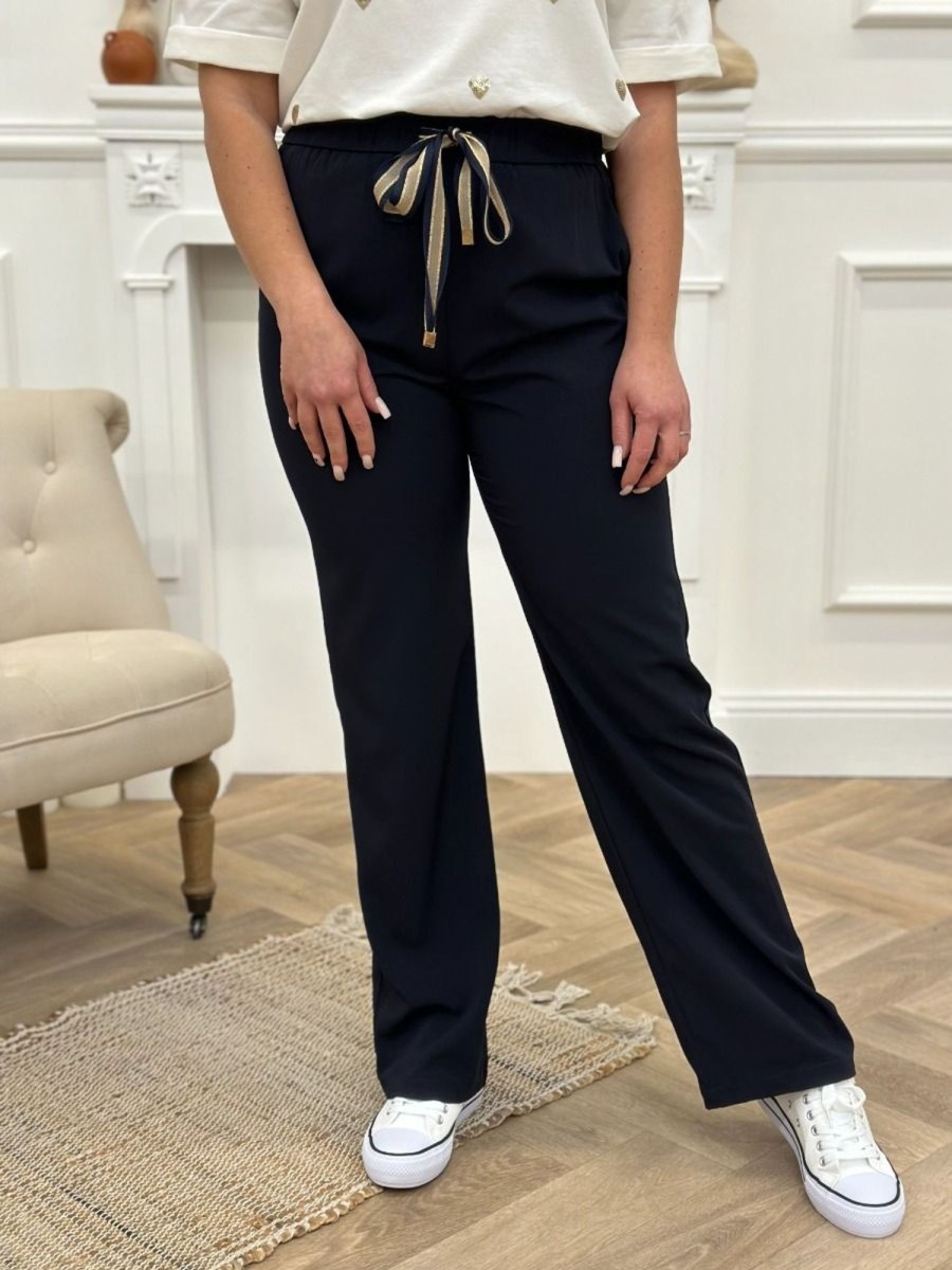 Pantalon Naomi Marine | Juste Elles Pantalon Naomi Marine