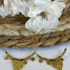 Boucle d'oreilles Prune Kaki | Juste Elles Boucle D'Oreilles Prune Kaki