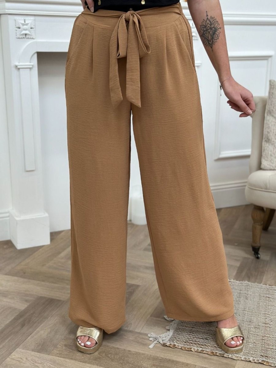 Pantalon Ludovica Camel | Juste Elles Pantalon Ludovica Camel