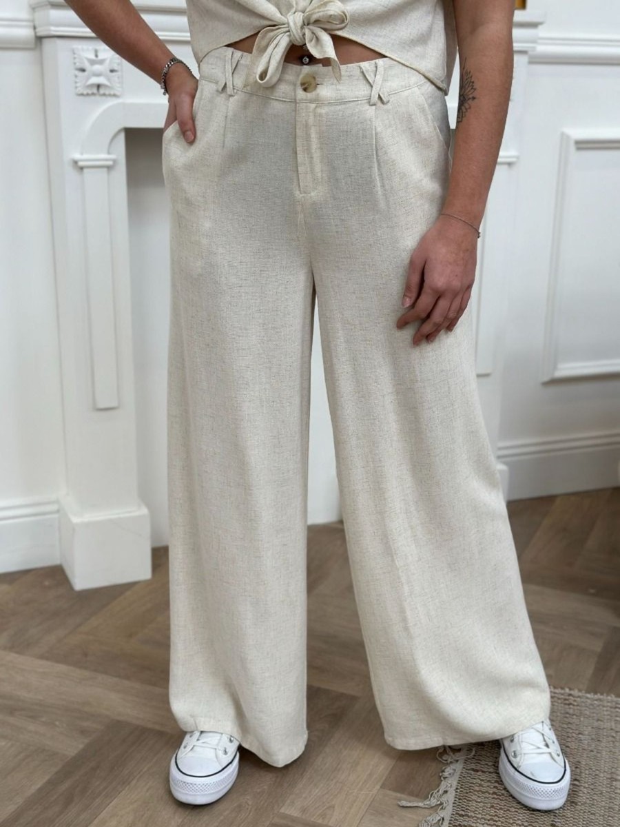 Pantalon Luciana Beige | Juste Elles Pantalon Luciana Beige