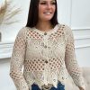 Gilet Sophia Beige | Juste Elles Gilet Sophia Beige