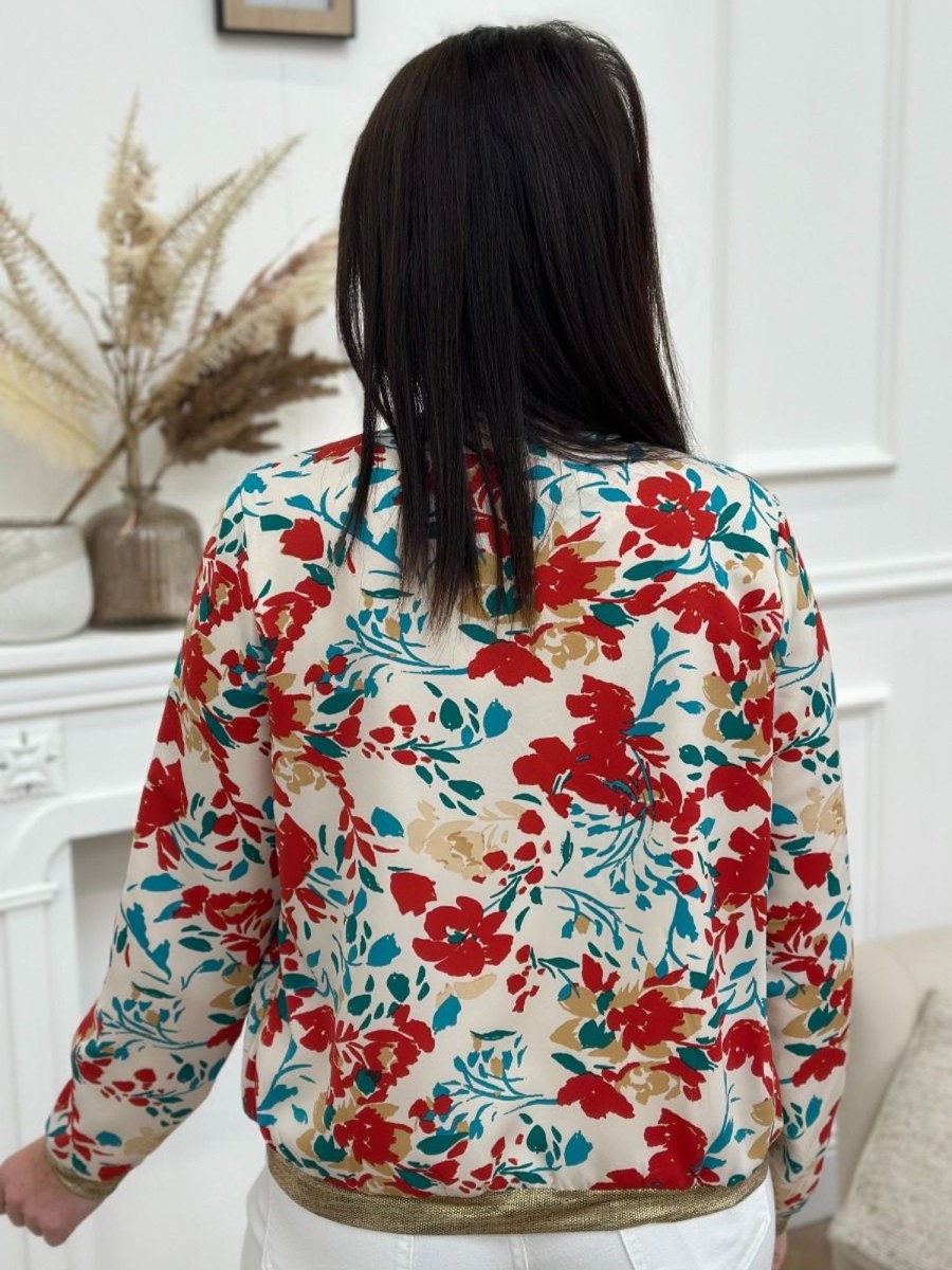 Bomber Adeline Rouge | Juste Elles Bomber Adeline Rouge