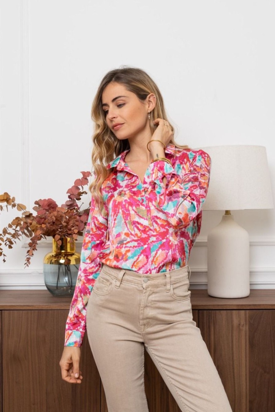 Chemise Naomi Fuchsia | Juste Elles Chemise Naomi Fuchsia