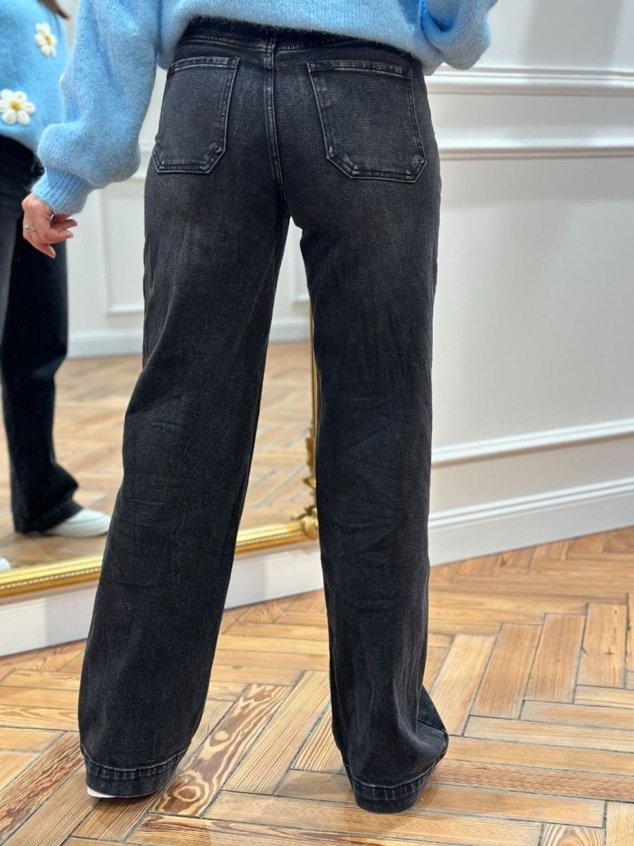 Jeans Amanda Noir | Juste Elles Jeans Amanda Noir