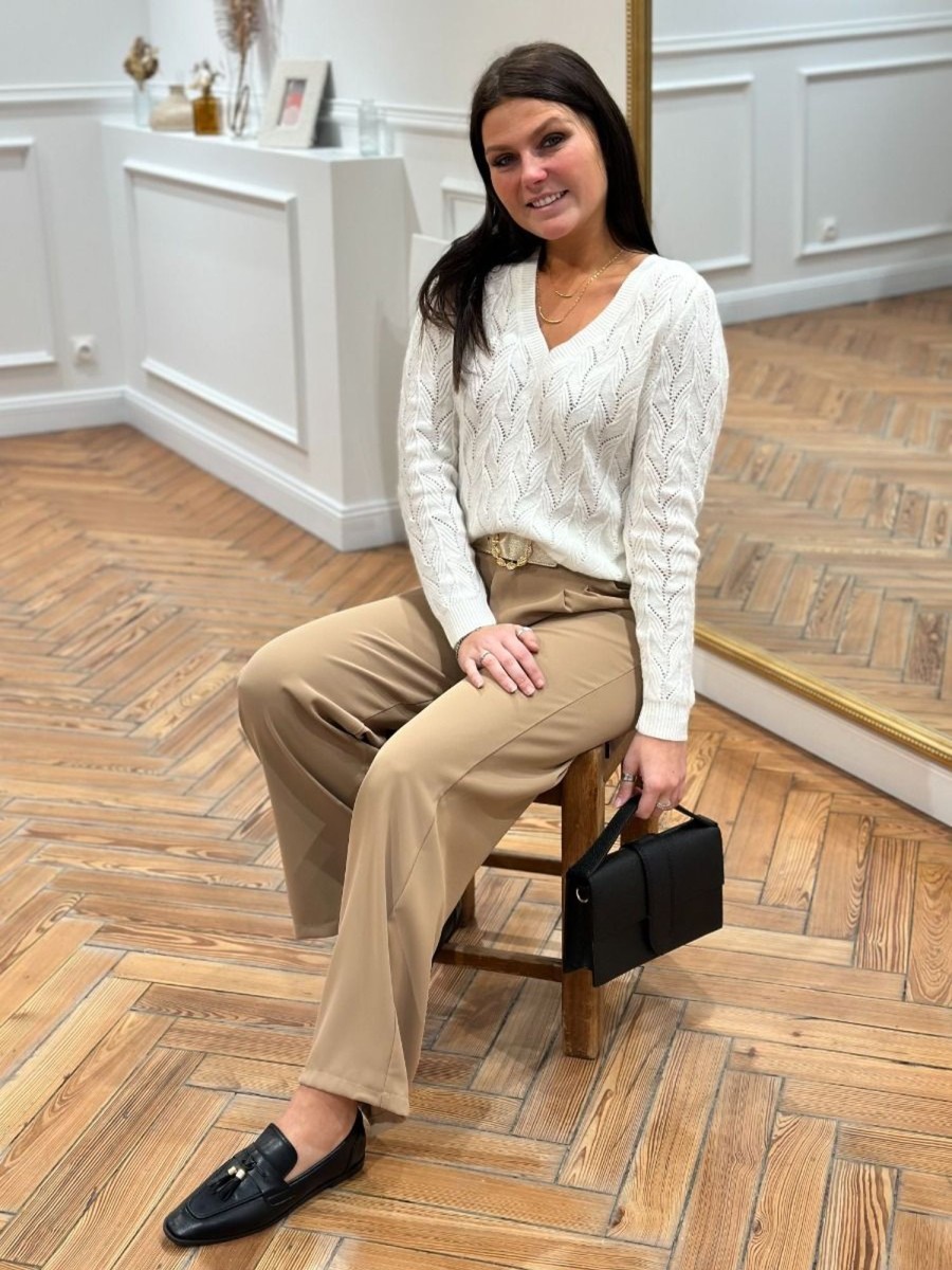 Pull Louise Blanc | Juste Elles Pull Louise Blanc