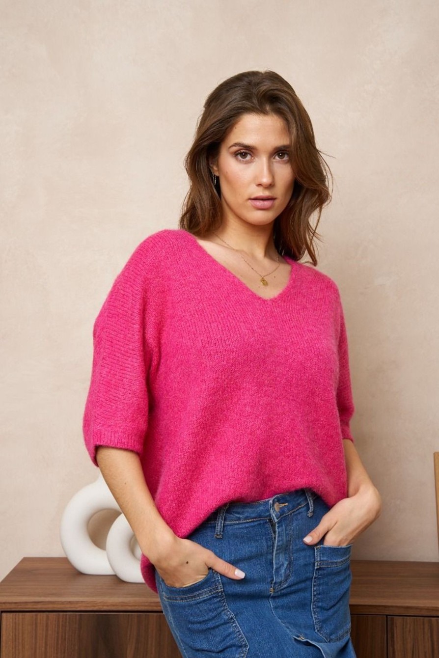 Pull Hortense Rose | Juste Elles Pull Hortense Rose