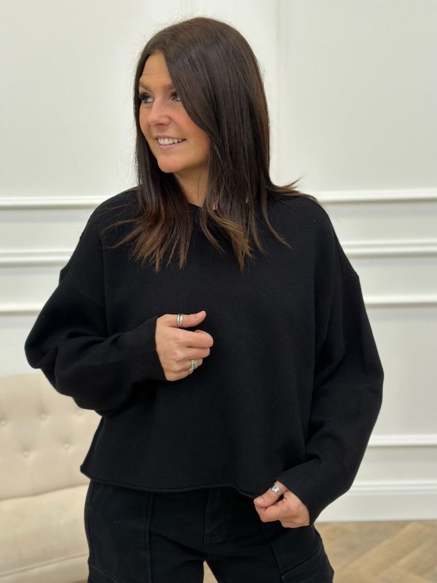 Pull Lova Noir | Juste Elles Pull Lova Noir
