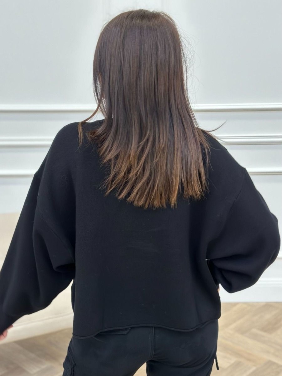 Pull Lova Noir | Juste Elles Pull Lova Noir