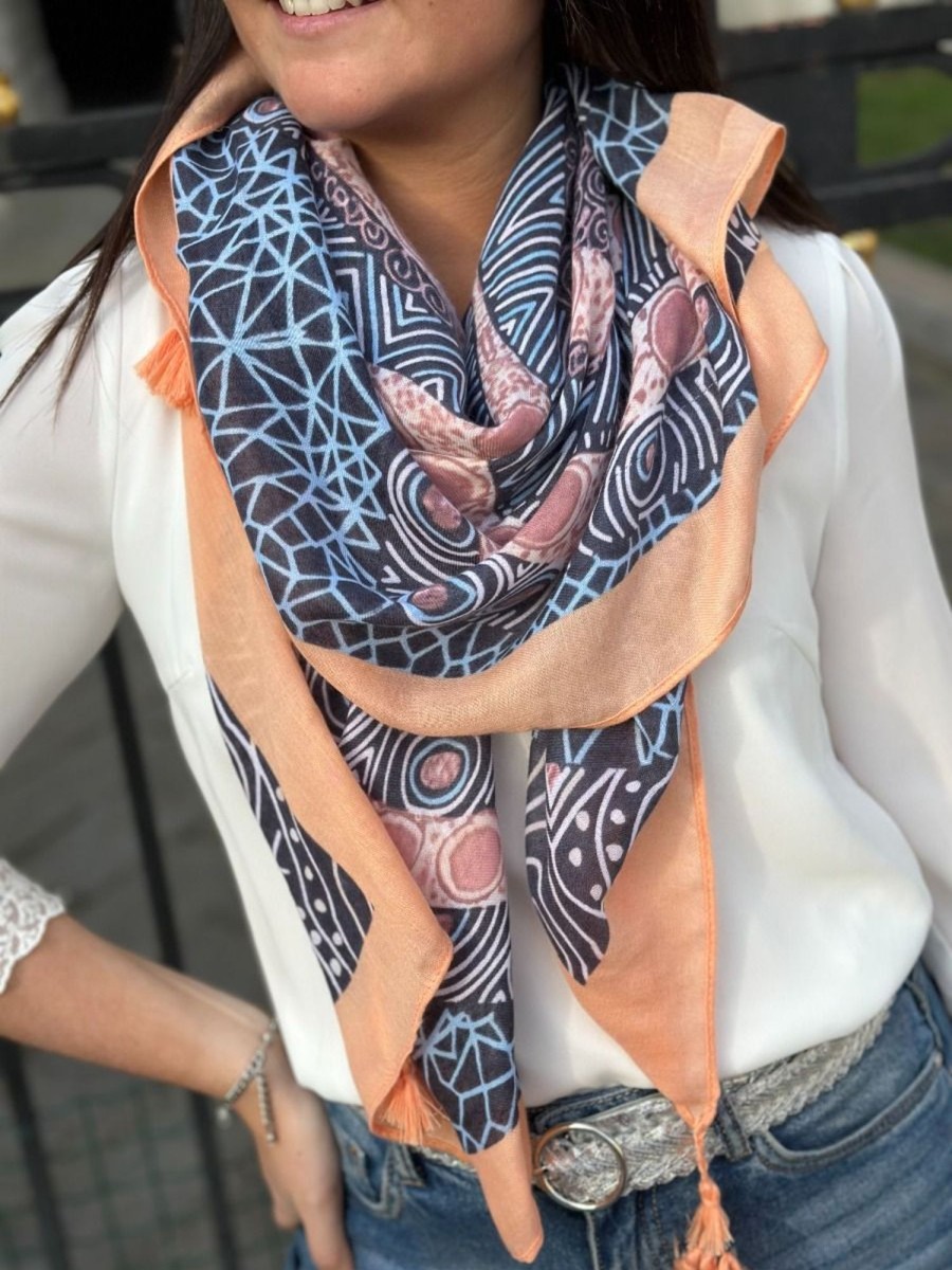 Foulard Amira Marine | Juste Elles Foulard Amira Marine
