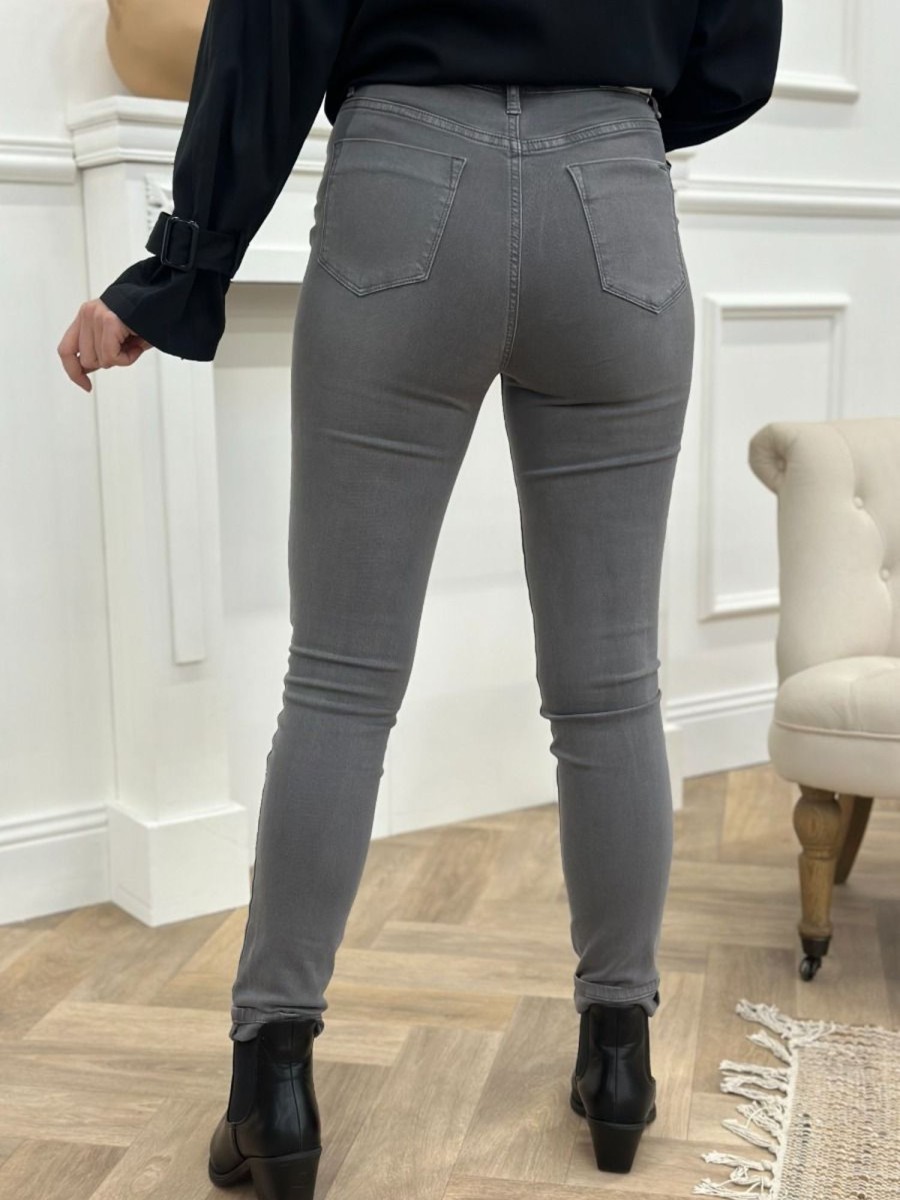 Jeans Heloísa Gris | Juste Elles Jeans Heloisa Gris