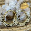 Boucle d'oreilles Lise Marron | Juste Elles Boucle D'Oreilles Lise Marron