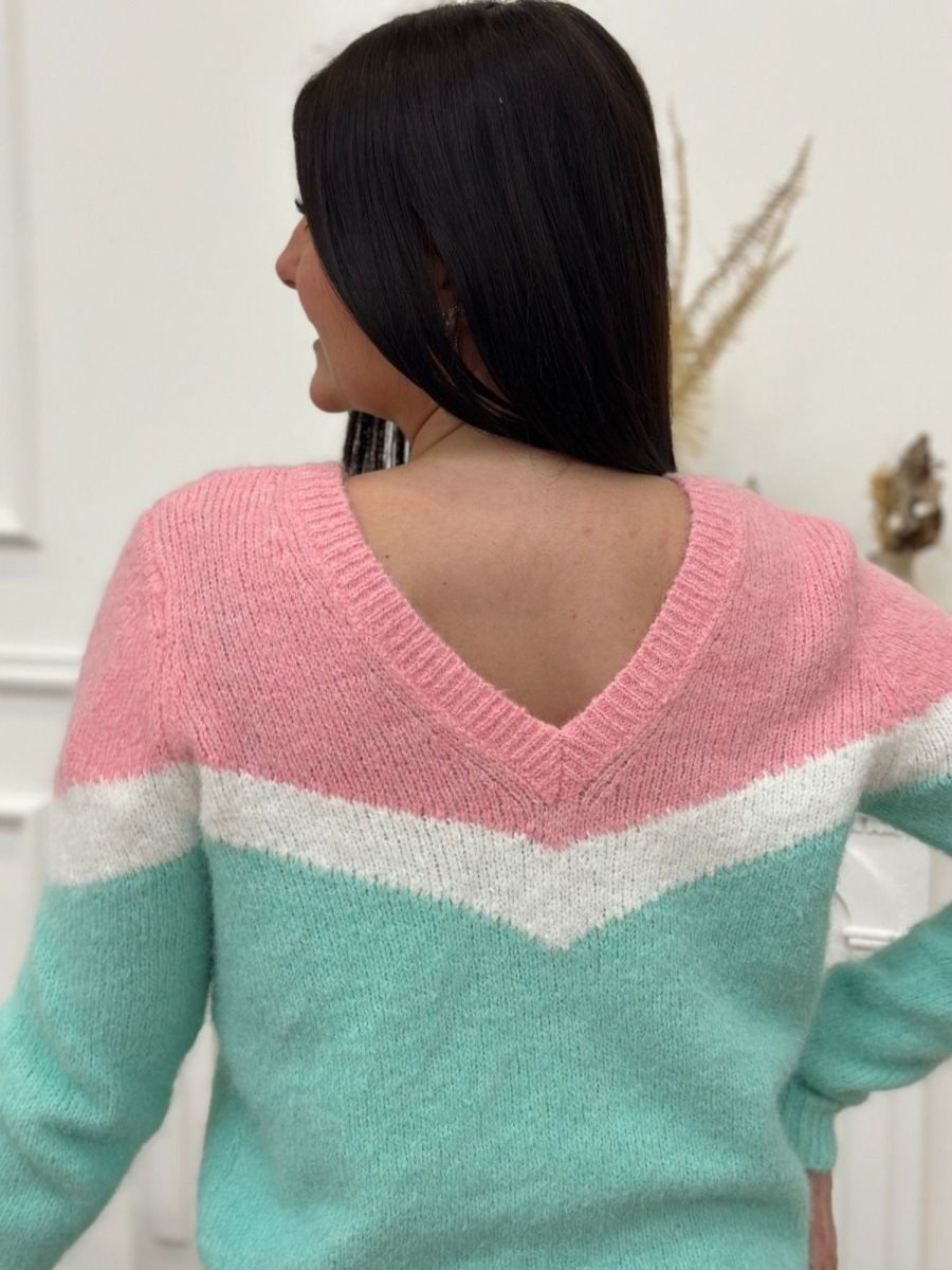Pull Valencia Turquoise | Juste Elles Pull Valencia Turquoise