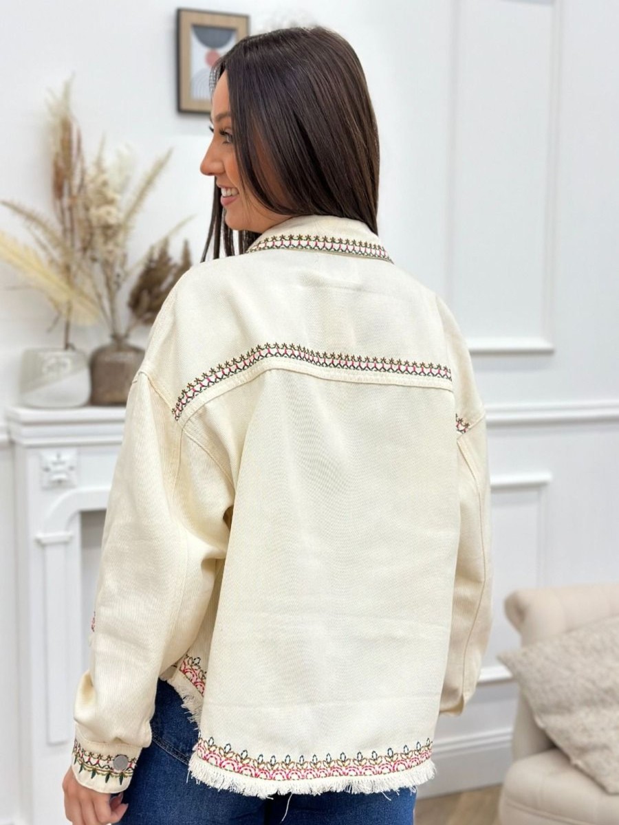 Veste Fiona Beige | Juste Elles Veste Fiona Beige