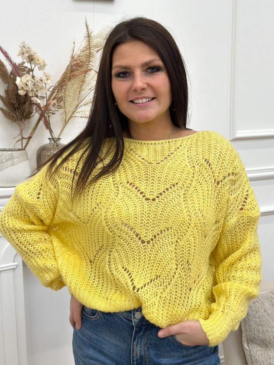 Pull Vera jaune | Juste Elles Pull Vera Jaune | Juste Elles