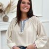 Blouse Pénélope Bleu royal | Juste Elles Blouse Penelope Bleu Royal
