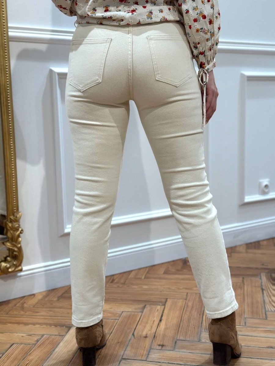 Jeans Doriane Blanc | Juste Elles Jeans Doriane Blanc