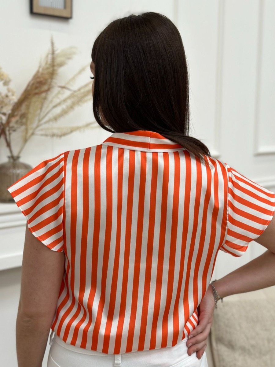 Top Louison Orange | Juste Elles Top Louison Orange